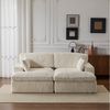 Leawin Sofa Cordsofa 2-Sitzer mit Bettfunktion, modernes Schlafsofa für Wohnzimmer, Weicher Cordbezug, flexible Kombination & ideal für kleine Räume Bild 5