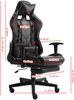 Gaming Stuhl mit Fußstütze und ergonomsichen 4D-Armlehnen gaming chair in ergonomischer Sportsitz Optik Gamer Stuhl mit verstellbaren Rückenstützkissen Bürostuhl Schwarz/Military -Rosa Bild 5