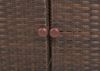 Outdoor Kommode Gartenschrank PADUA Polyrattan Coffee braun Bild 2