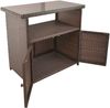 Outdoor Kommode Gartenschrank PADUA Polyrattan Coffee braun Bild 4