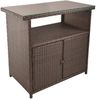 Outdoor Kommode Gartenschrank PADUA Polyrattan Coffee braun Bild 3