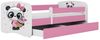 Raumhirsch Furniture Kinderbett 70x140, 80x160, 80x180 cm - Komplettset mit Matratze & Schublade (Bett für Mädchen, Einzelbett Kinder 2–12, mit Rausfallschutz & Lattenrost), verschiedene Farben & Designs Bild 3