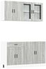 vidaXL 4-tlg. Küchenschrank-Set Porto Grau Sonoma Holzwerkstoff 3314877 Bild 2