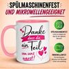 Momentals Tasse Abschied – „Ein Teil von uns warst“ – Abschiedsgeschenk für Kollegin, Gratis Versand · Links-&Rechtshänder · Spülmaschinenfest Bild 4