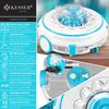 KESSER® Poolroboter Poolreiniger Akku Aqua-9000 inkl. Transporttasche Pool Roboter für bis 80m² Pools, Li-Ion Akku max. 75 min, Kabellos Poolsauger Bodenreinigung Vollautomatisch Bodensauger Türkis Bild 2