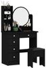 FUFU&GAGA Schminktisch mit Hocker und 5 Schubladen, 80 B x 40 T x 135H cm Bild 4