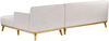 Ecksofa SIMOS Stoff Hellgrau Linksseitig Bild 5