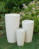Blumentopf 2er Set hellbeige rund 23 x 23 x 42 cm ABDERA Bild 3