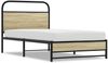 vidaXL Bettgestell ohne Matratze 100x190 cm Sonoma-Eiche Holzwerkstoff 4100422 Bild 2