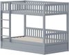 Kinder-Etagenbett 90 * 200 Massivholz Hydraulisches Lagersystem, Robustes und langlebiges Lagerbett für Kinder Grau Bild 5