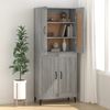Sideboard Grau Sonoma 69,5 x 34 x 90 cm Holzwerkstoff [817343] Bild 3