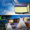 Large 468 LED Solar Wandleuchte Outdoor Garten Bewegungssensor Sicherheit Flut Licht Bild 3