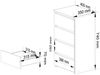 Home Collective Kommode 40 cm breit Holz Highboard Sideboard für Flur Schlafzimmer Wohnzimmer (Mehrzweckschrank Schrank schmal Kommode Schlafzimmer mit Schubladen), Kinderzimmer Organizer, 73 cm hoch mit 4 Schubladen Erle Bild 2