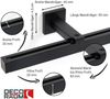 Deco-Raum® Gardinenschiene Cube | Länge: 570cm | Material: Aluminium | Farbe: Schwarz Bild 2