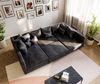 Wohnlandschaft Clovis Anthrazit Antik Optik modular Hocker Bild 5