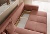 Ecksofa Schlafsofa Sofa LEROS in Stoff Manila Altrosa Ottomane Links Bild 4