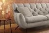 KAWOLA Sofa CHARME 3-Sitzer Cord steingrau 94 x 95 x 225 cm Bild 2