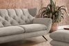 KAWOLA Sofa CHARME 3-Sitzer Cord steingrau 94 x 95 x 225 cm Bild 4