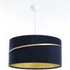 BPS Koncept 01A-044-50 Hängeleuchte SWING Velourss auf PVC-Basis dunkelblau, gold 1xE27 60W H:107 Ø50cm dimmbar Bild 3