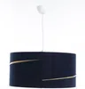 BPS Koncept 01A-044-50 Hängeleuchte SWING Velourss auf PVC-Basis dunkelblau, gold 1xE27 60W H:107 Ø50cm dimmbar Bild 4