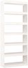 vidaXL Bücherregal/Raumteiler Weiß 80x30x199,5 cm Massivholz Kiefer 808204 Bild 2