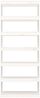 vidaXL Bücherregal/Raumteiler Weiß 80x30x199,5 cm Massivholz Kiefer 808204 Bild 5