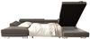 Wohnlandschaft Schlafsofa Sofa CARMELO in Stoff Nova Orange Ottomane Links Bild 2