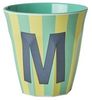 Rice Stripes Melamin Becher Buchstabe M Bild 5