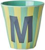 Rice Stripes Melamin Becher Buchstabe M Bild 4