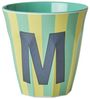 Rice Stripes Melamin Becher Buchstabe M Bild 3