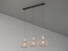 Pendelleuchte GILA 3-flammig mit Gitter Lampenschirmen Beige, Breite 120cm Bild 3