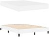vidaXL Bettrahmen mit Matratze Reinweiß 140 x 200 cm Stoff 3398634 Bild 5