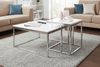 Satztisch >Reno< in weiß, MDF und Metall - 70x50x70cm (BxHxT) Bild 5