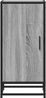 vidaXL Sideboard Grau Sonoma 35,5x35x76 cm Holzwerkstoff und Metall 848942 Bild 4