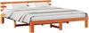 vidaXL Bettrahmen Wachsbraun 180 x 200 cm Massives Kiefernholz 872601 Bild 2