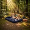 Avenli Luftmatratze Luftbett Camping für 2-3 Personen mit Pumpe & 2 Kissen 203x183x22cm, (aufblasbar Ideal als Reisebett oder Isomatte, 1-St, Set mit Luftpumpe und Kissen), Indoor und Outdoor mit beflockter Oberfläche Bild 3