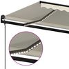vidaXL Automatische Markise mit LED & Windsensor 600x350 cm Creme 3069252 Bild 5