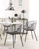 Metallstuhl schwarz 2er Set HOBACK Bild 3