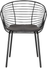 Metallstuhl schwarz 2er Set HOBACK Bild 4