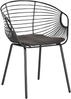 Metallstuhl schwarz 2er Set HOBACK Bild 5