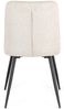 Esszimmerstuhl Oronu 4er-Set aus Stoff, modernes Design, beige und schwarz, gepolstert, Bizzotto Bild 4