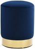 vidaXL Hocker Blau und Golden Samt 28 x 36 cm 249833 Bild 4