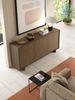 Dmora Sideboard Aronne, Wohnzimmer-Sideboard, Wohnzimmer-Buffet mit 3 Türen und 1 Schublade, 100 % Made in Italy, 170 x 42 x 78 cm, Braun und Walnuss Bild 4