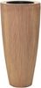VIVANNO Bodenvase Exklusiver Pflanzkübel Fiberglas "City", Beige Geriffelt - 37x80 cm Bild 4