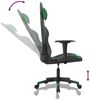 vidaXL Gaming-Stuhl mit Massagefunktion Schwarz und Grün Kunstleder 345448 Bild 3