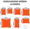 MOON Kissenbezug / Seitenschläferkissenbezug, 2er Pack, 100% Baumwolle, Linon, Orange, 40x40 Bild 2