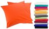 MOON Kissenbezug / Seitenschläferkissenbezug, 2er Pack, 100% Baumwolle, Linon, Orange, 40x40 Bild 4