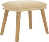 vidaXL Fußhocker Cremeweiß 45 x 29,5 x 39 cm Samt [341444] Bild 2