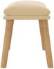 vidaXL Fußhocker Cremeweiß 45 x 29,5 x 39 cm Samt [341444] Bild 4