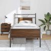 vidaXL Bettgestell ohne Matratze Braun Eiche 90x190 cm Holzwerkstoff 4107026 Bild 4